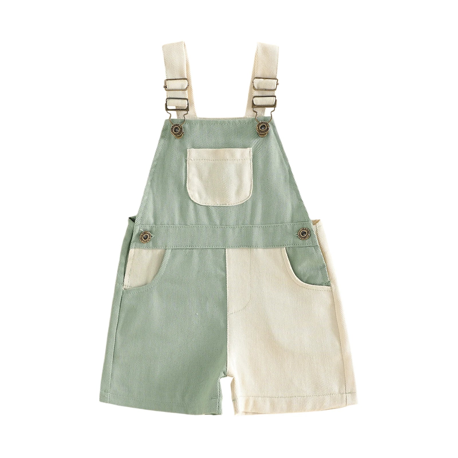 Retro Contrast Dungarees