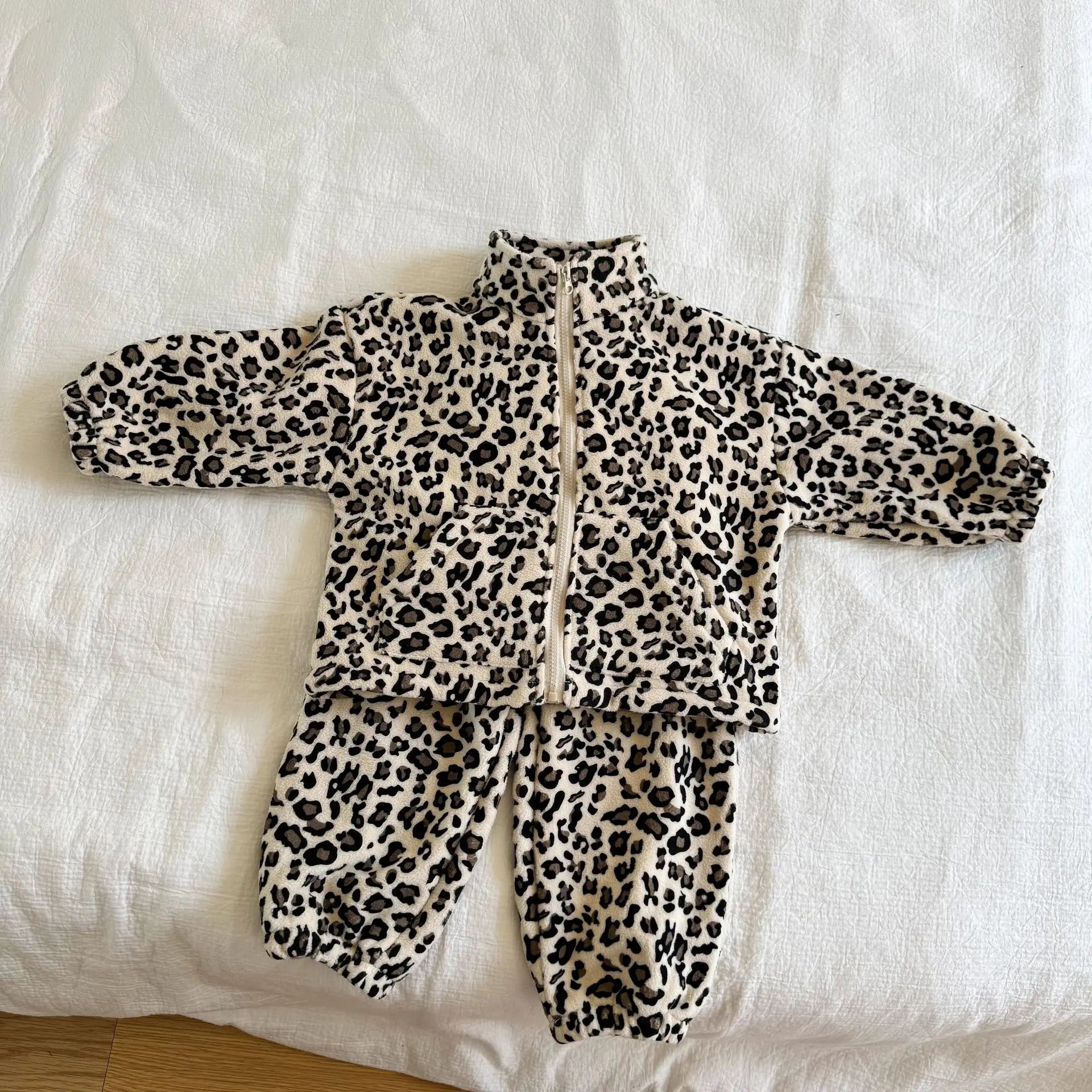 Leopard Print Fleece 2 Piece