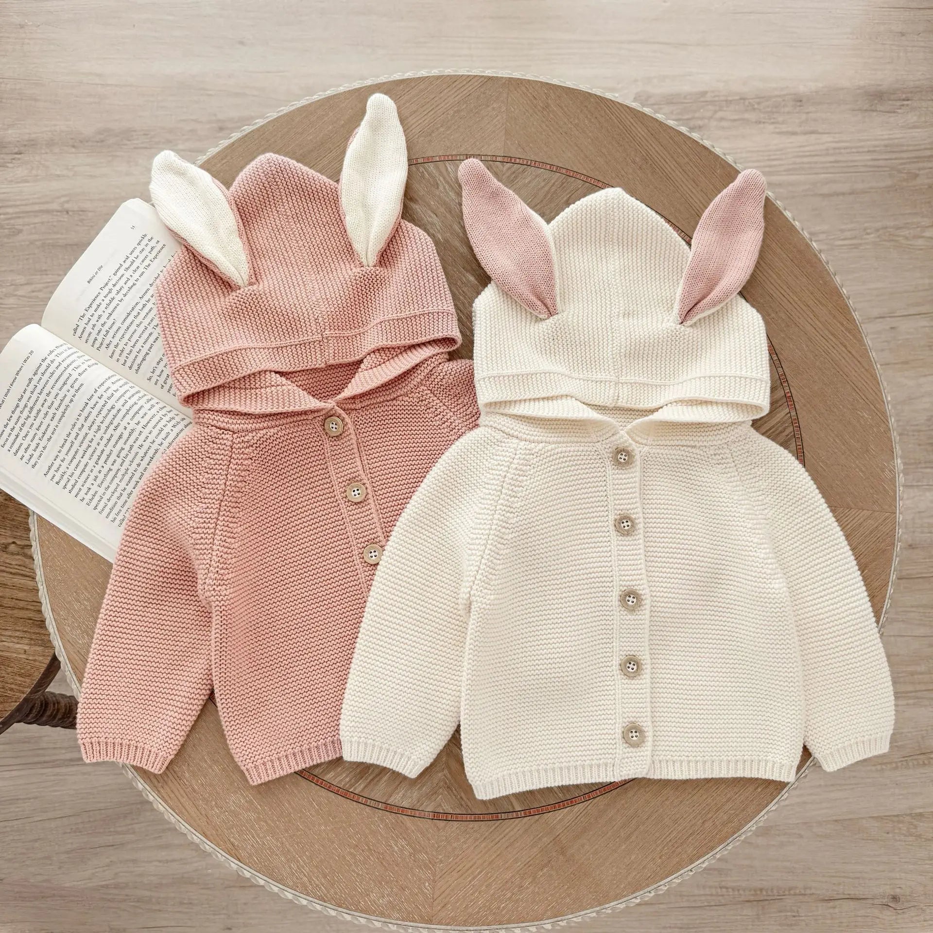 Bunny Ear Knit Cardigan