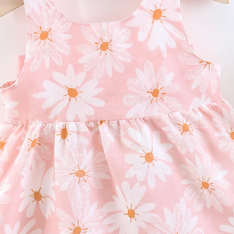 Little Daisy Bow Dress & Sunhat