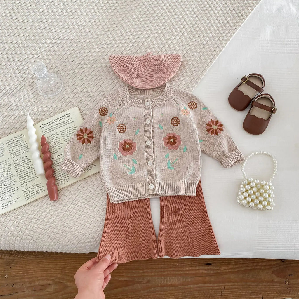 Embroidered Floral Vintage Cardigan