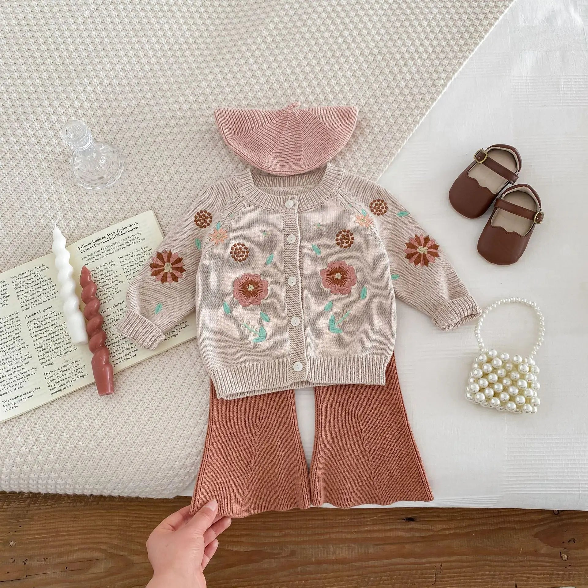 Embroidered Floral Vintage Cardigan
