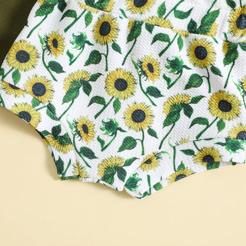 Ollysqiar Women Sunflower Print Activewear,items under 6 dollars