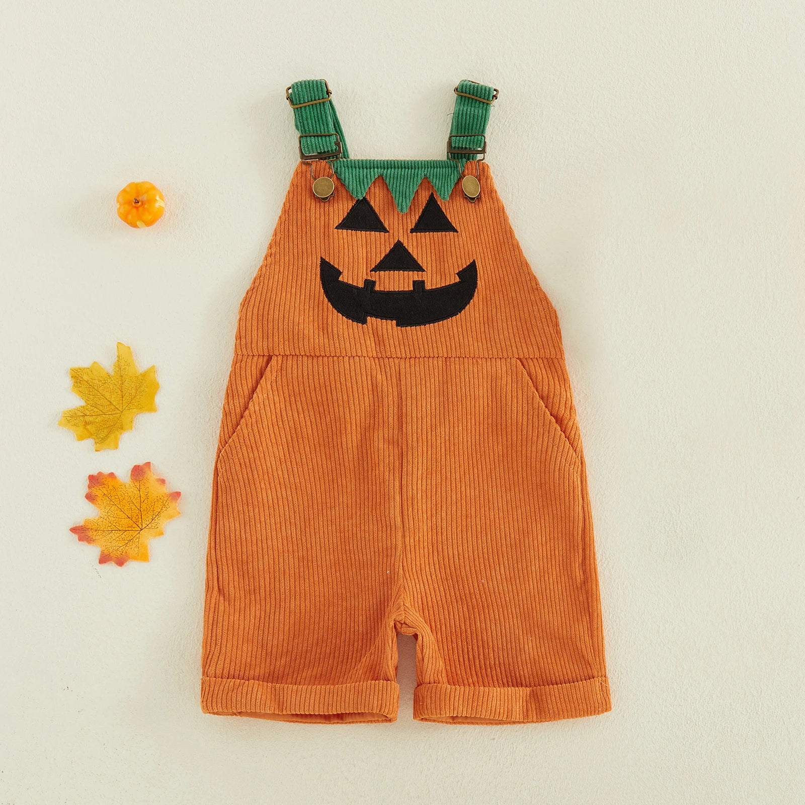 Ghost/Pumpkin Corduroy Dungarees