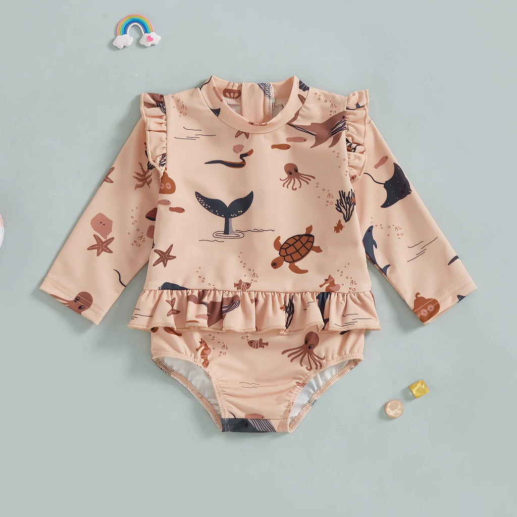 Under the Sea Ruffle Swimsuit