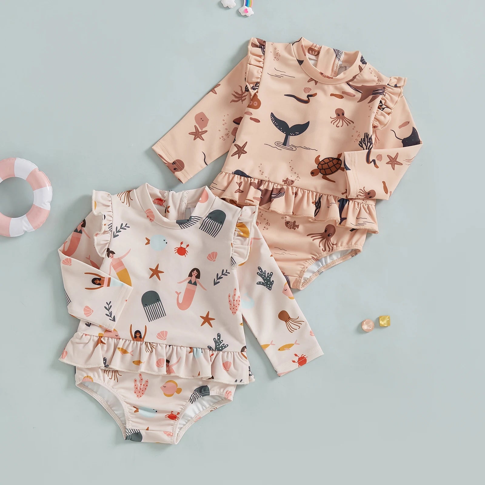 Under the Sea Ruffle Swimsuit