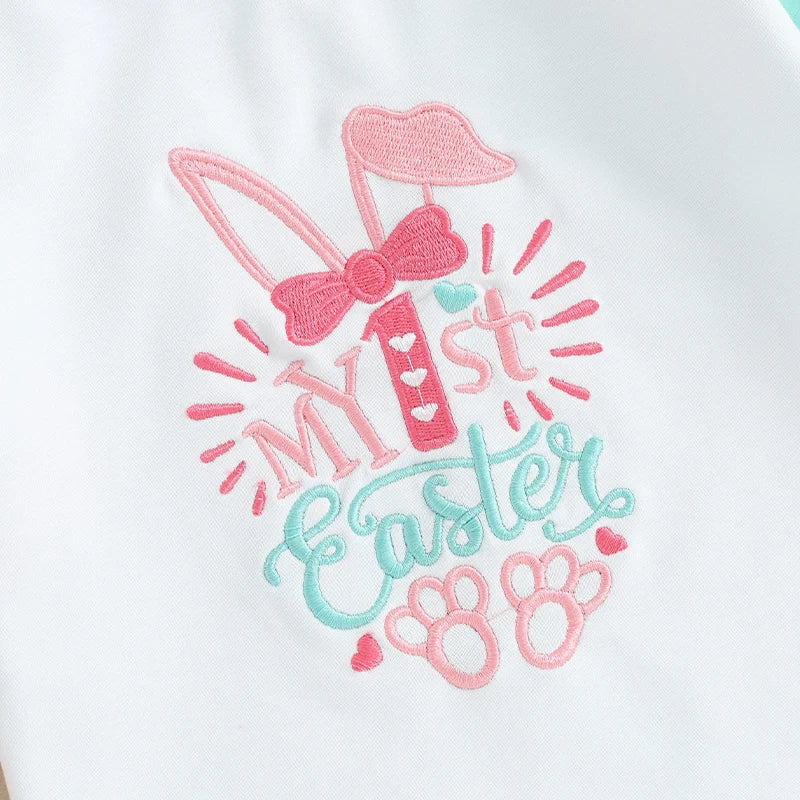 My First Easter Embroidered Romper