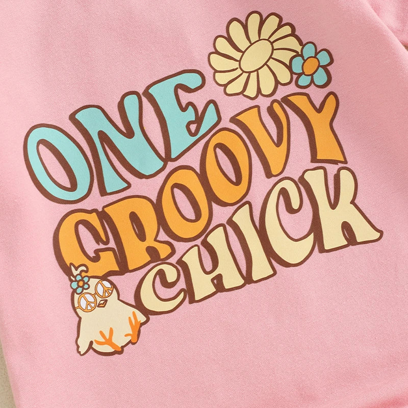 One Groovy Chick Romper & Headband
