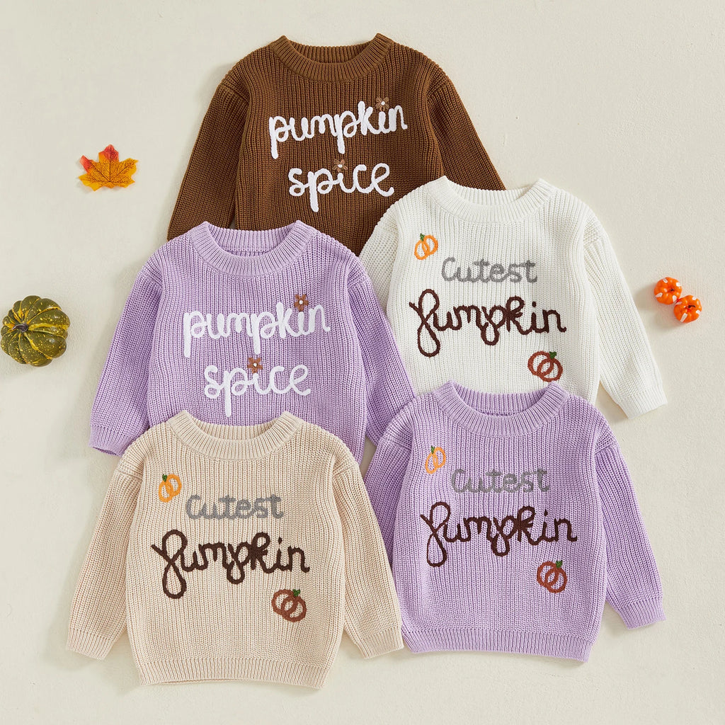 Cutest Pumpkin / Pumpkin Spice Embroidered Pullover