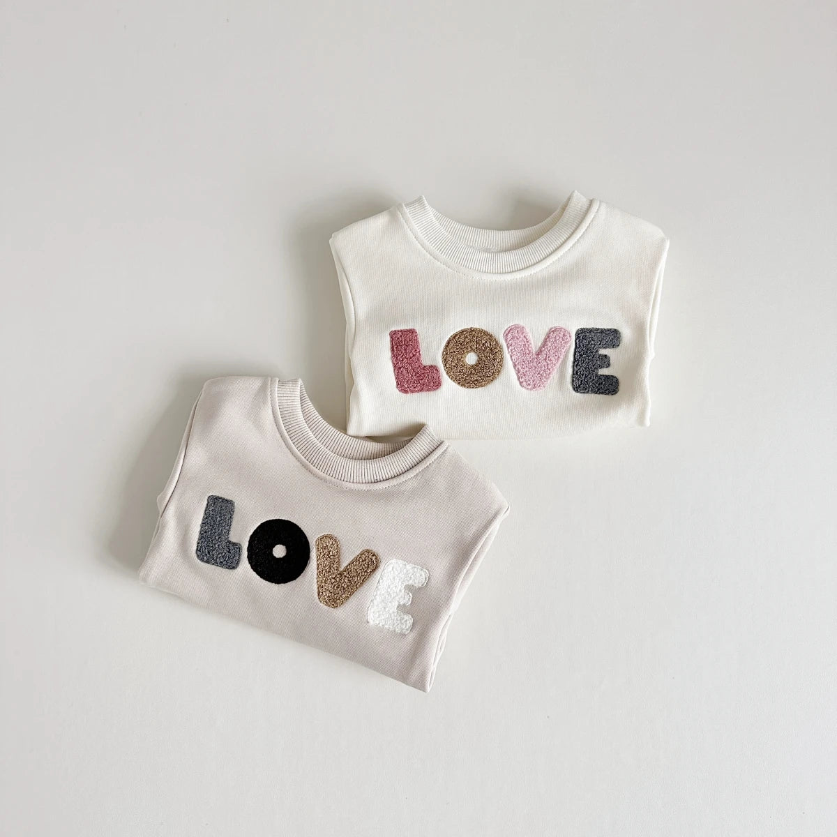 LOVE Embroidery Romper
