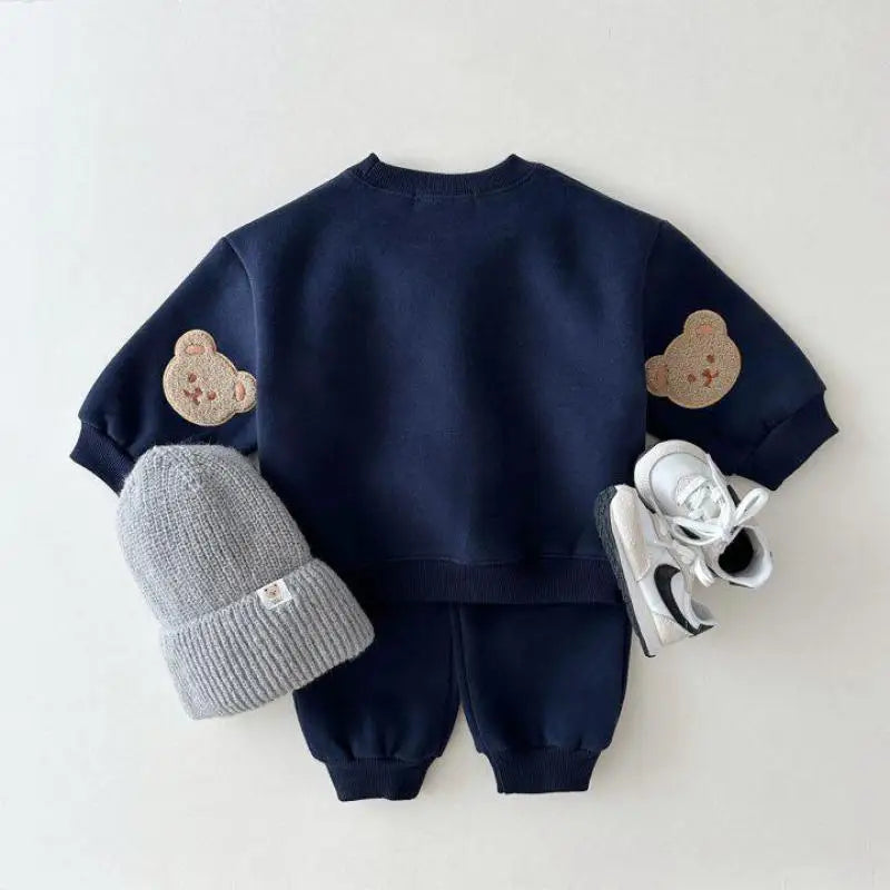 Fuzzy Bear Patchwork Tracksuit