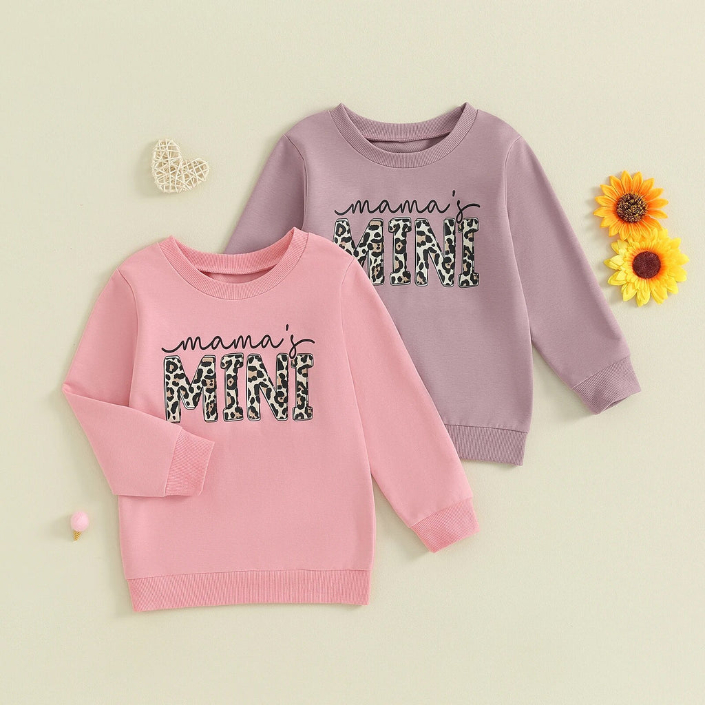 Mama's Mini Leopard Print Sweatshirt