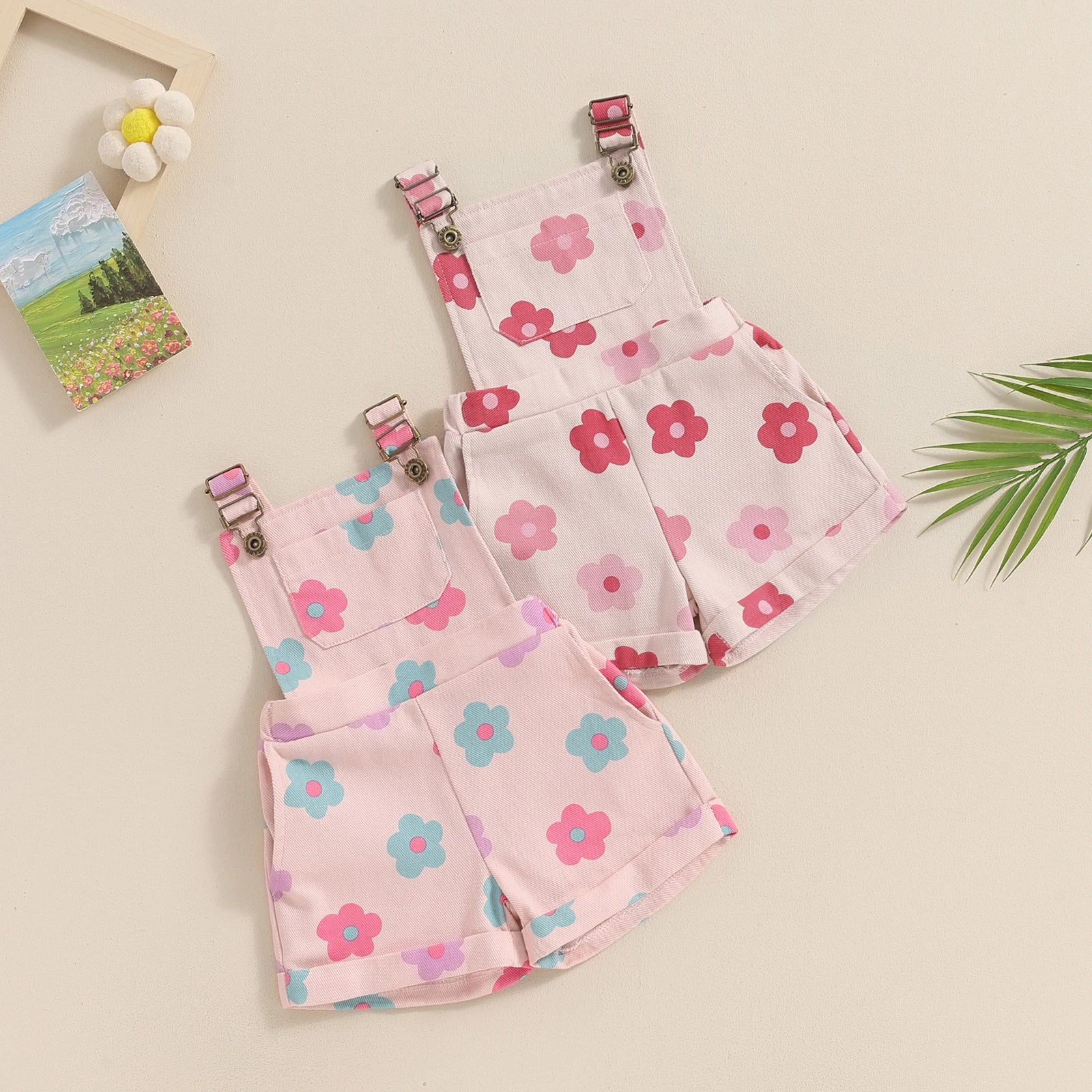 Floral Pop Dungarees
