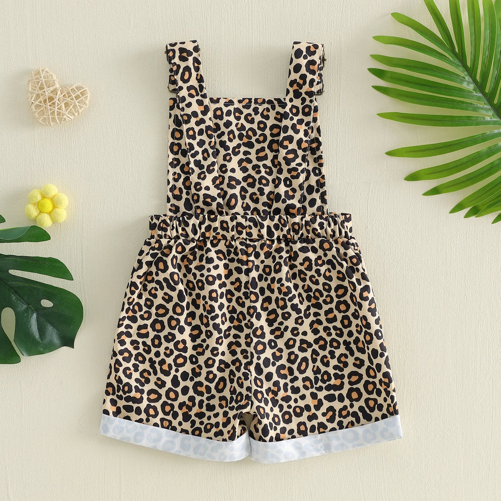 Leopard Print Dungarees