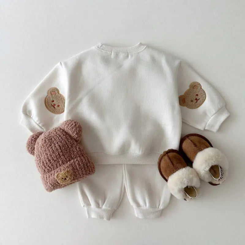 Fuzzy Bear Patchwork Tracksuit