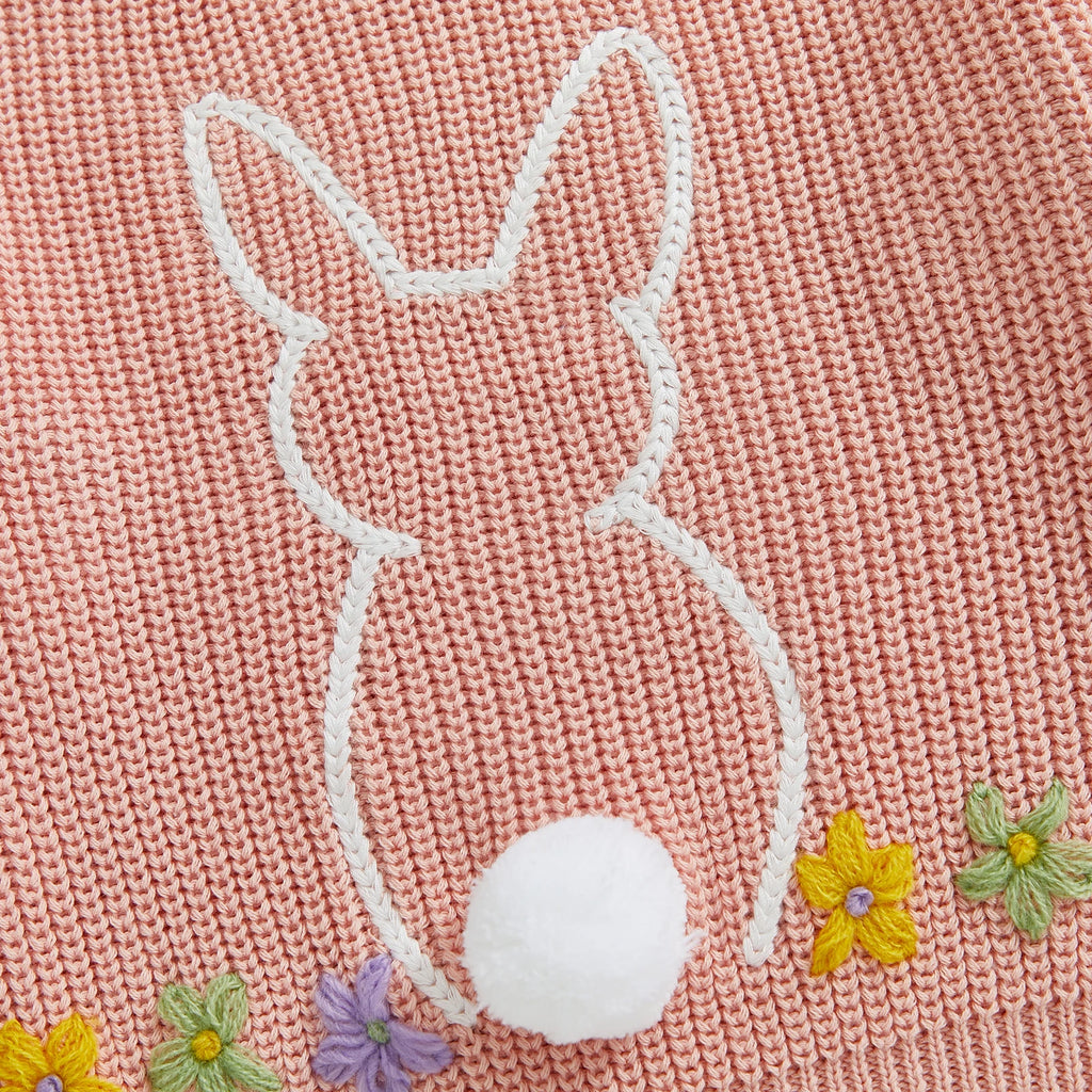 Daisy Chain Embroidery Bunny Pullover