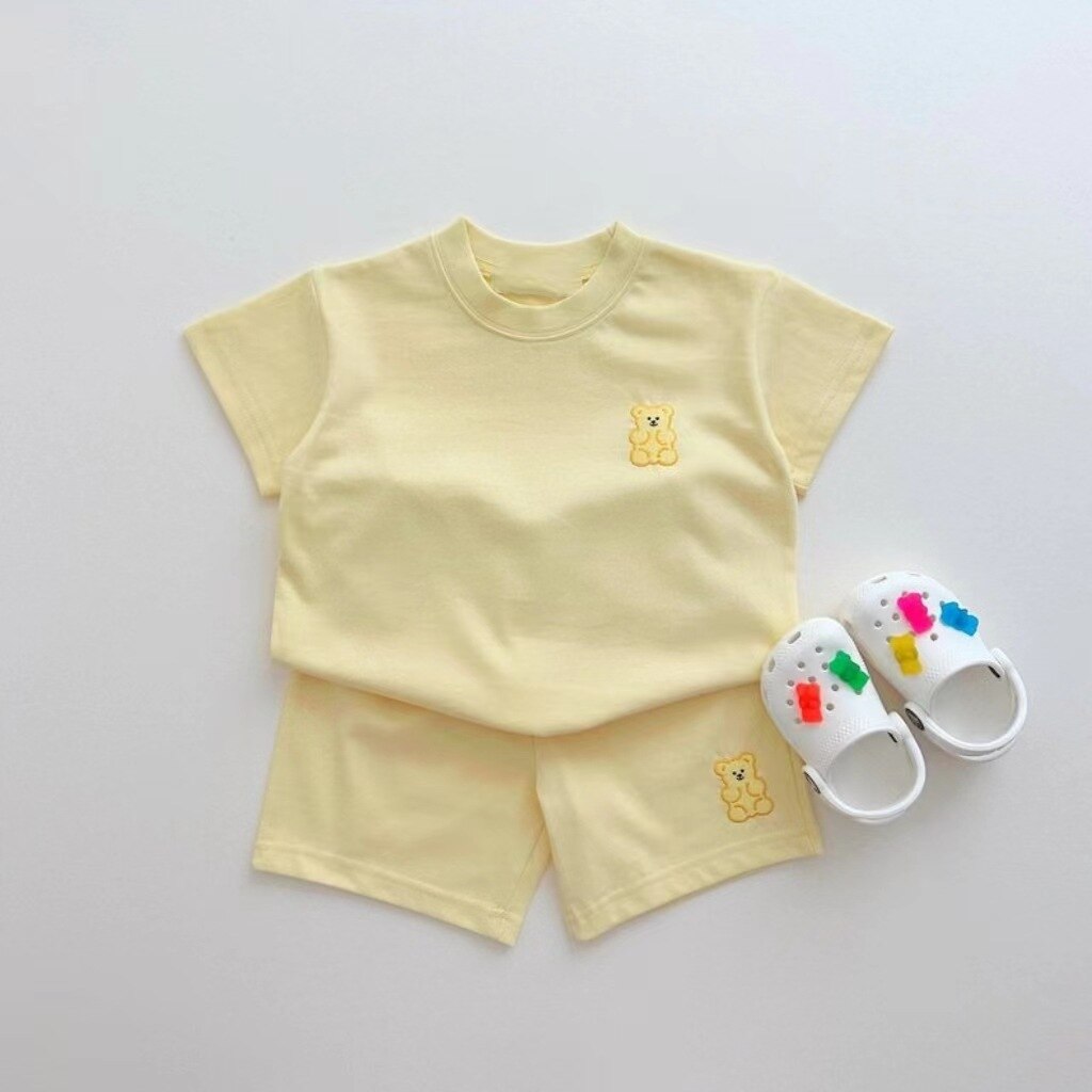 Gummy Bear Embroidered Tee & Shorts Set