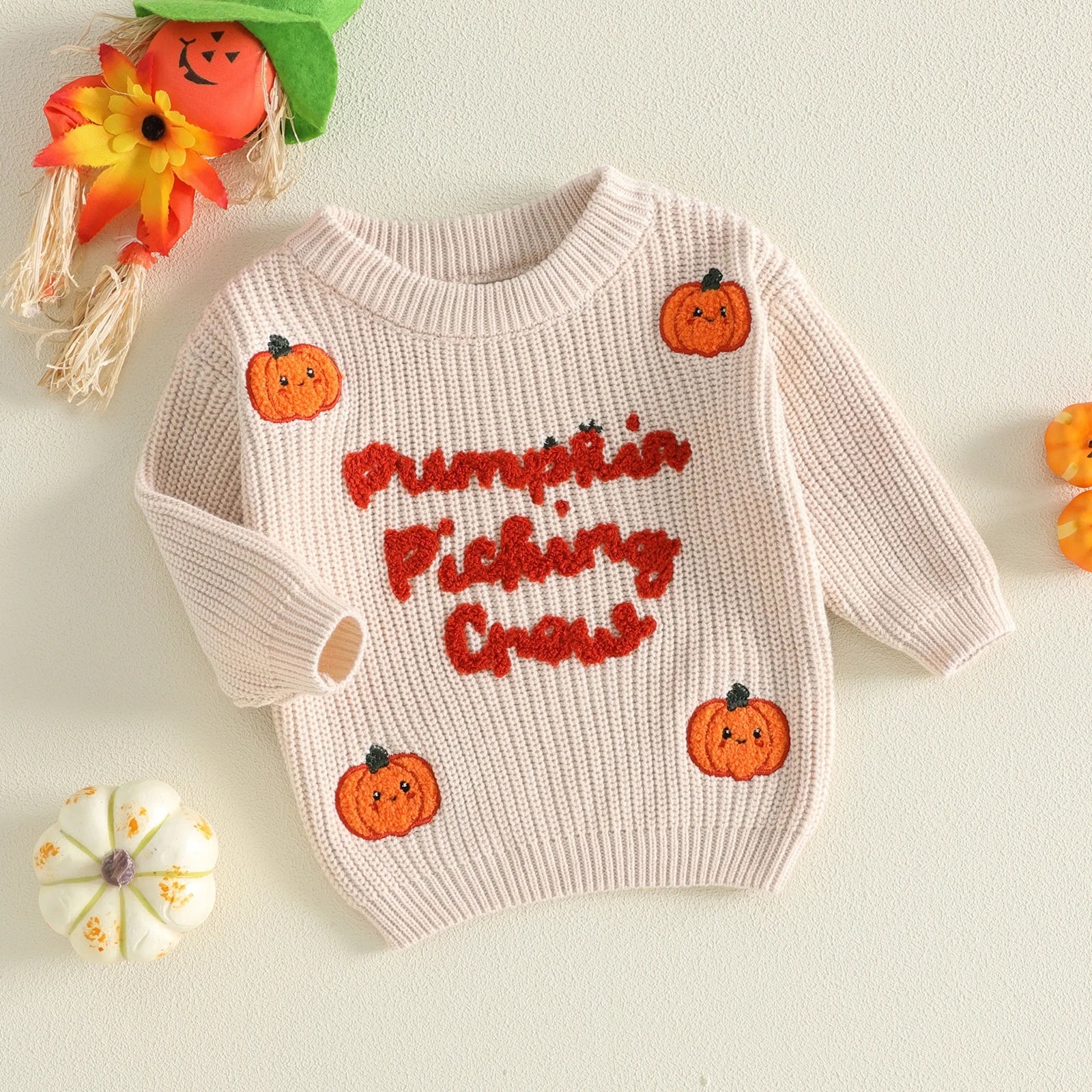 Pumpkin Picking Crew Sweater