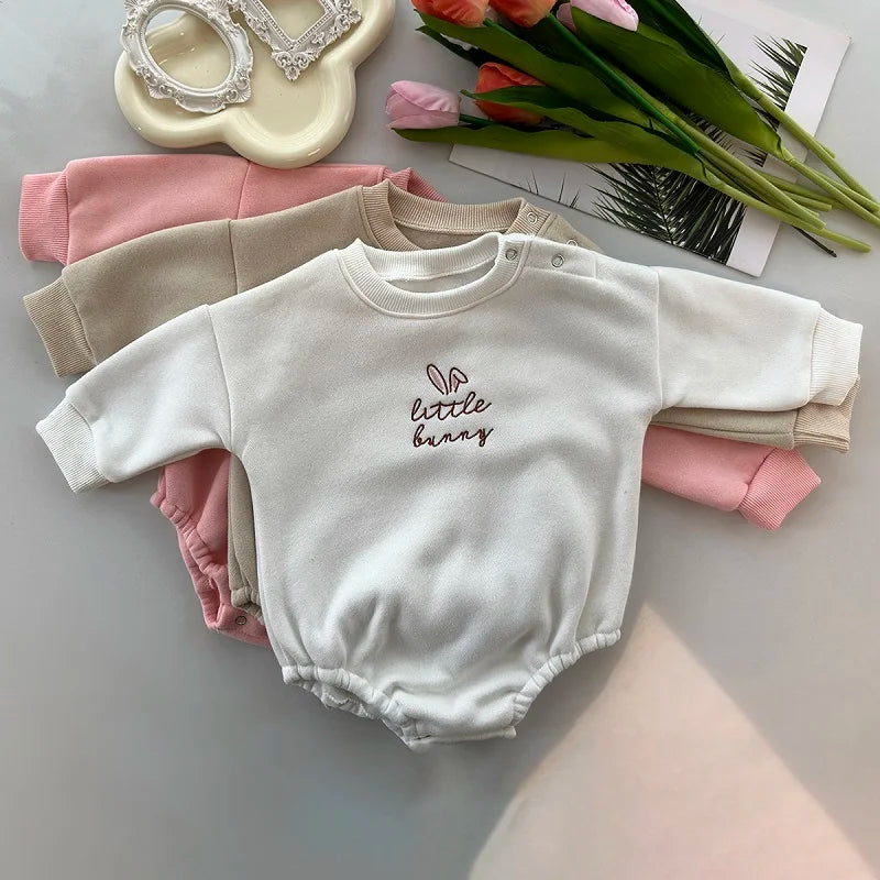 Little Bunny Embroidery Romper