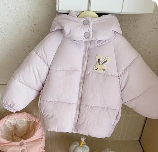 Pastel Bunny Puffer Jackets