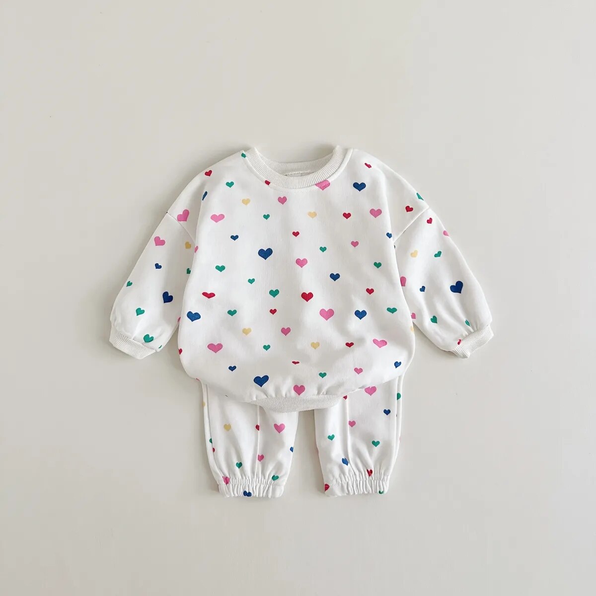 Heart Print Loungewear Set