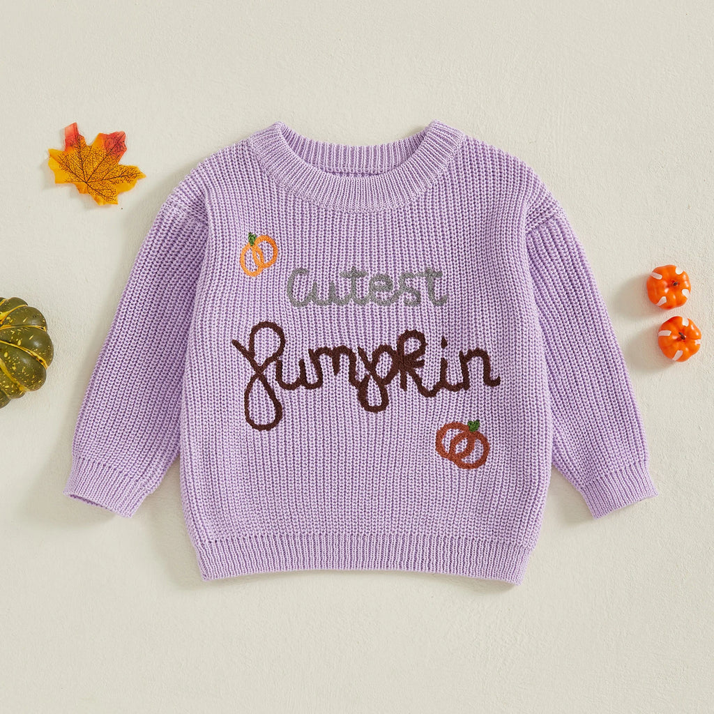 Cutest Pumpkin / Pumpkin Spice Embroidered Pullover