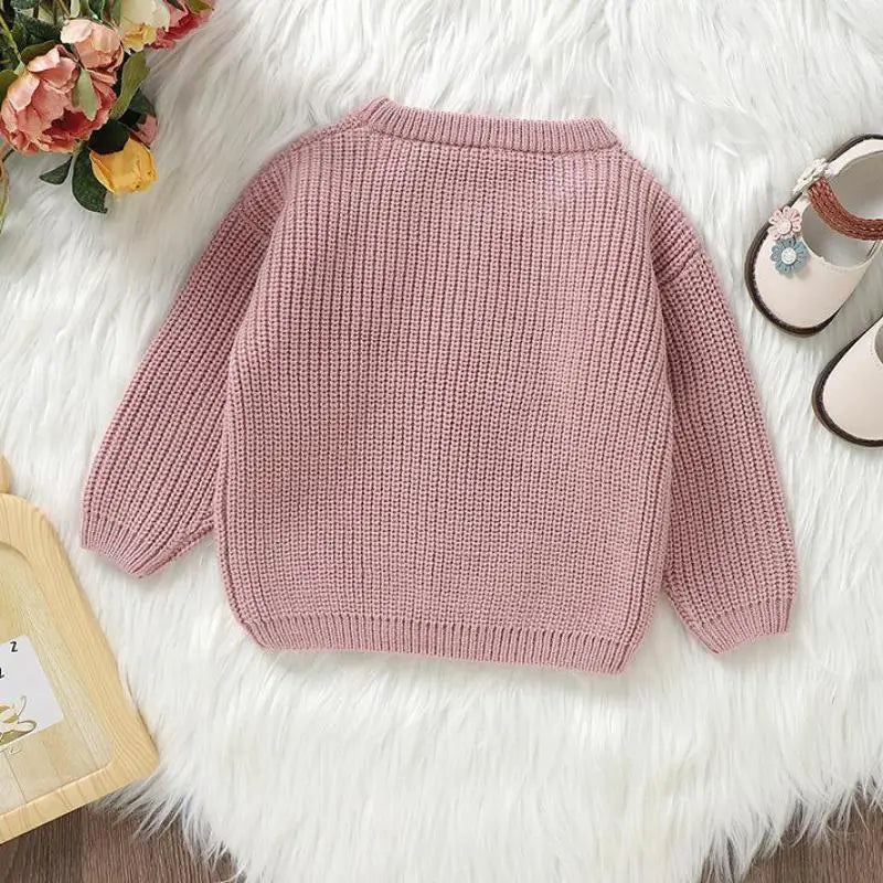 Love Flower Knit Pullover