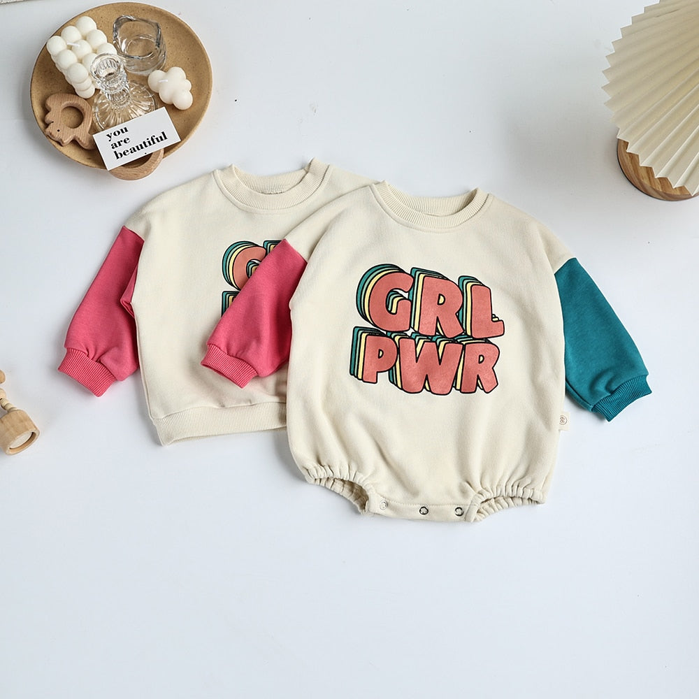 GRL PWR Romper / Sweatshirt
