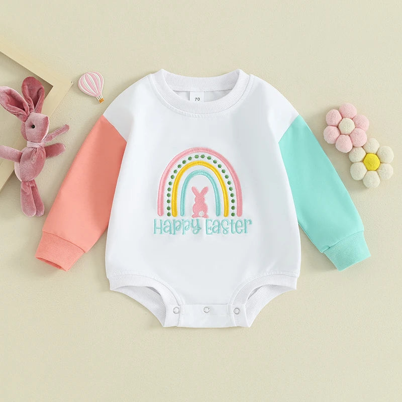 My First Easter Embroidered Romper