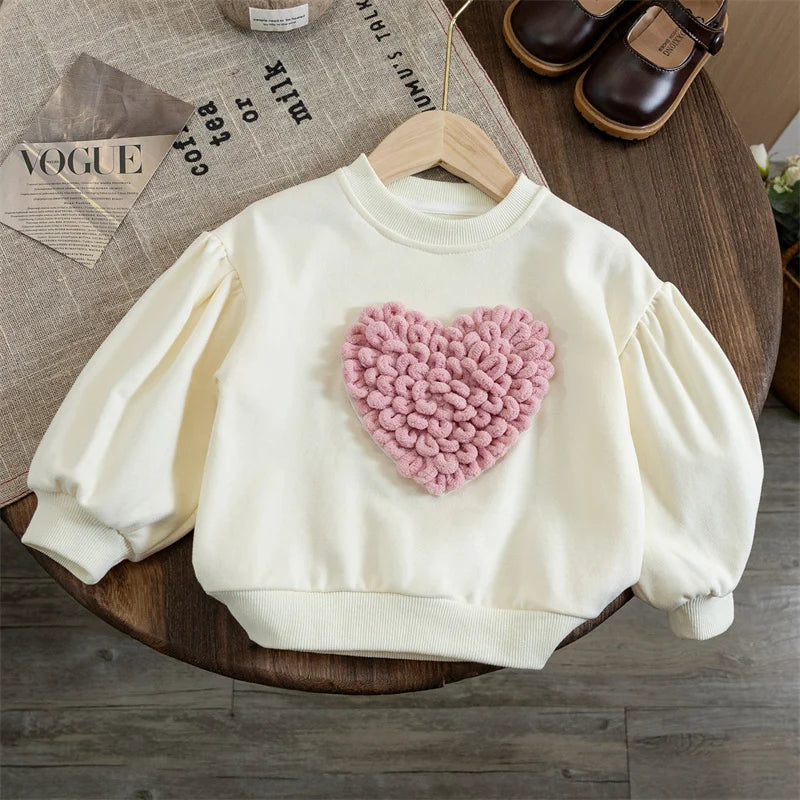 Fluffy Heart Sweatshirt