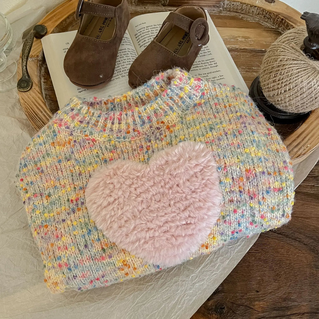 3D Speckled Rainbow Knit Jumper