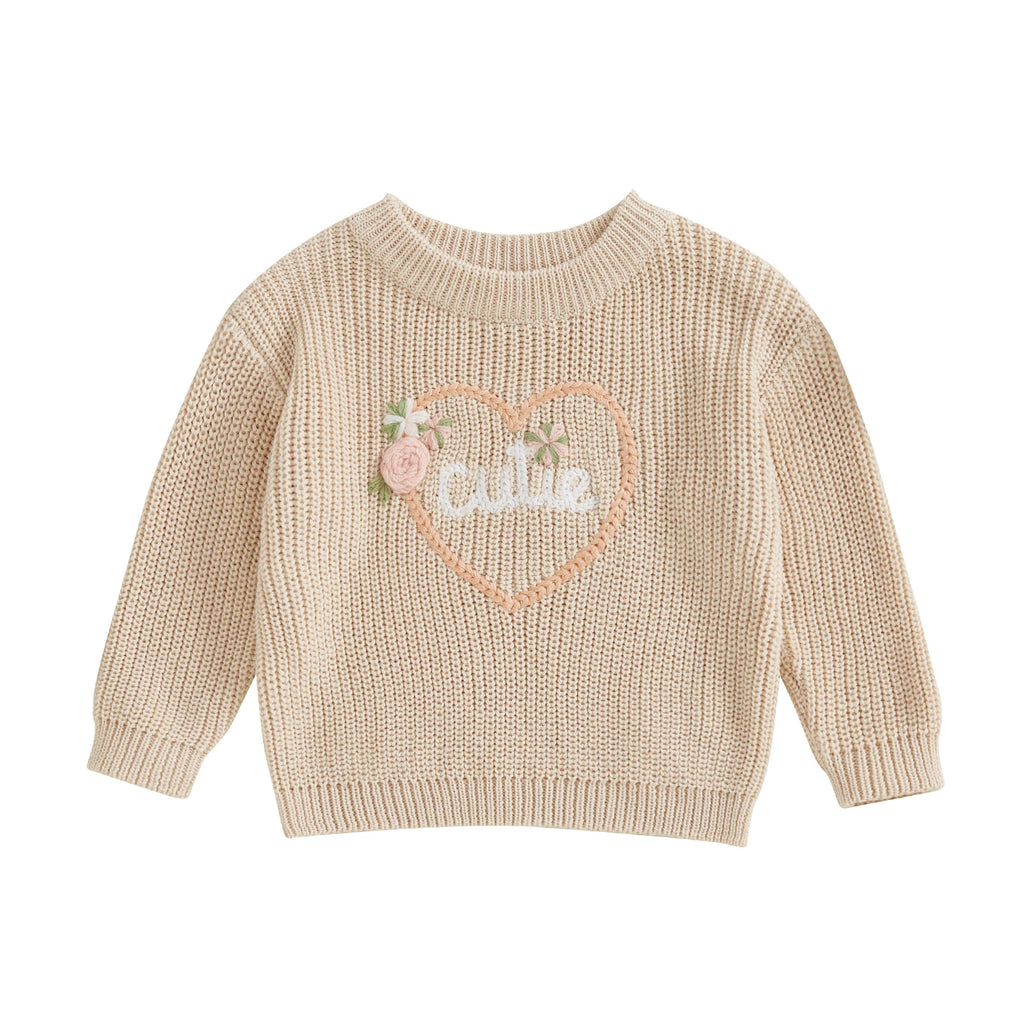 Cutie Embroidery Pullover