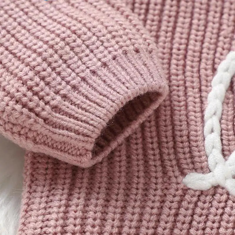 Love Flower Knit Pullover