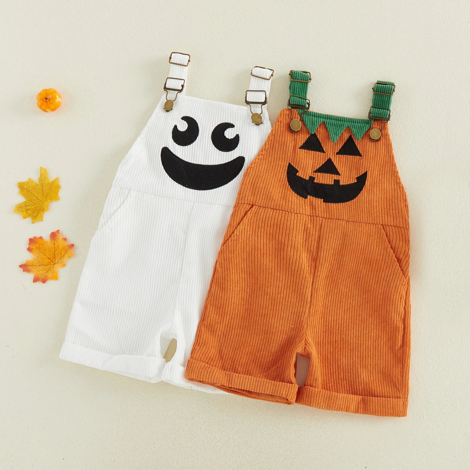 Ghost/Pumpkin Corduroy Dungarees