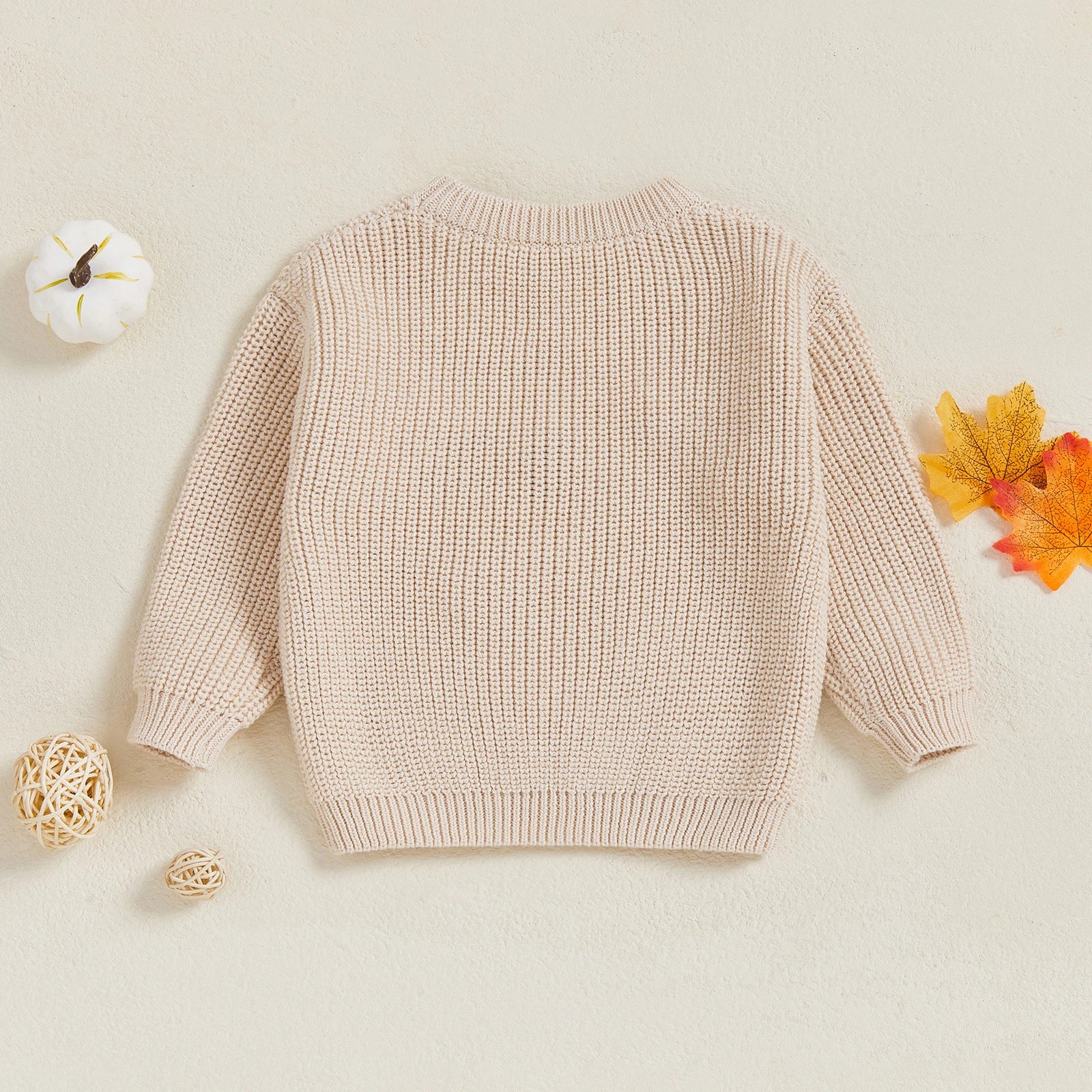 BOO Ghost Flower Embroidered Pullover