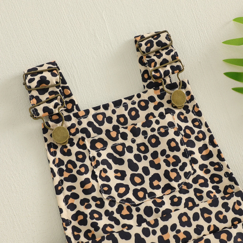 Leopard Print Dungarees