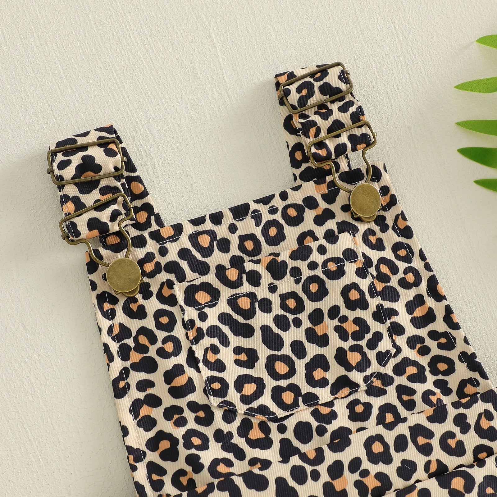 Leopard Print Dungarees