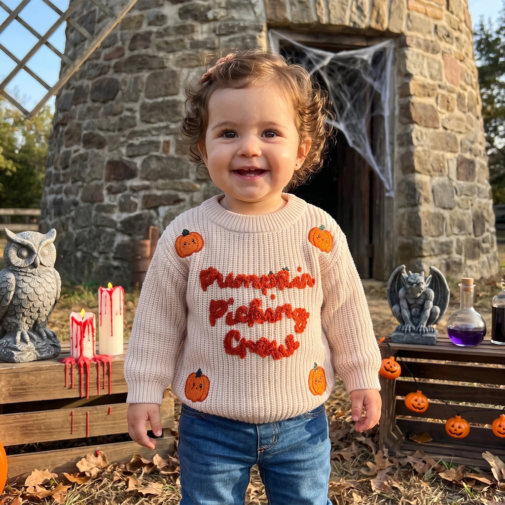 Pumpkin Picking Crew Sweater