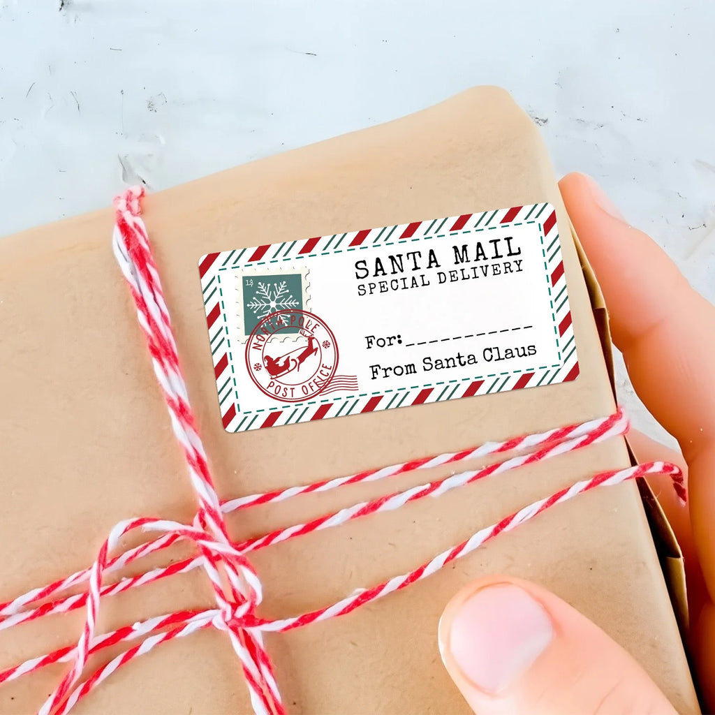 Santa Mail Special Delivery Stickers