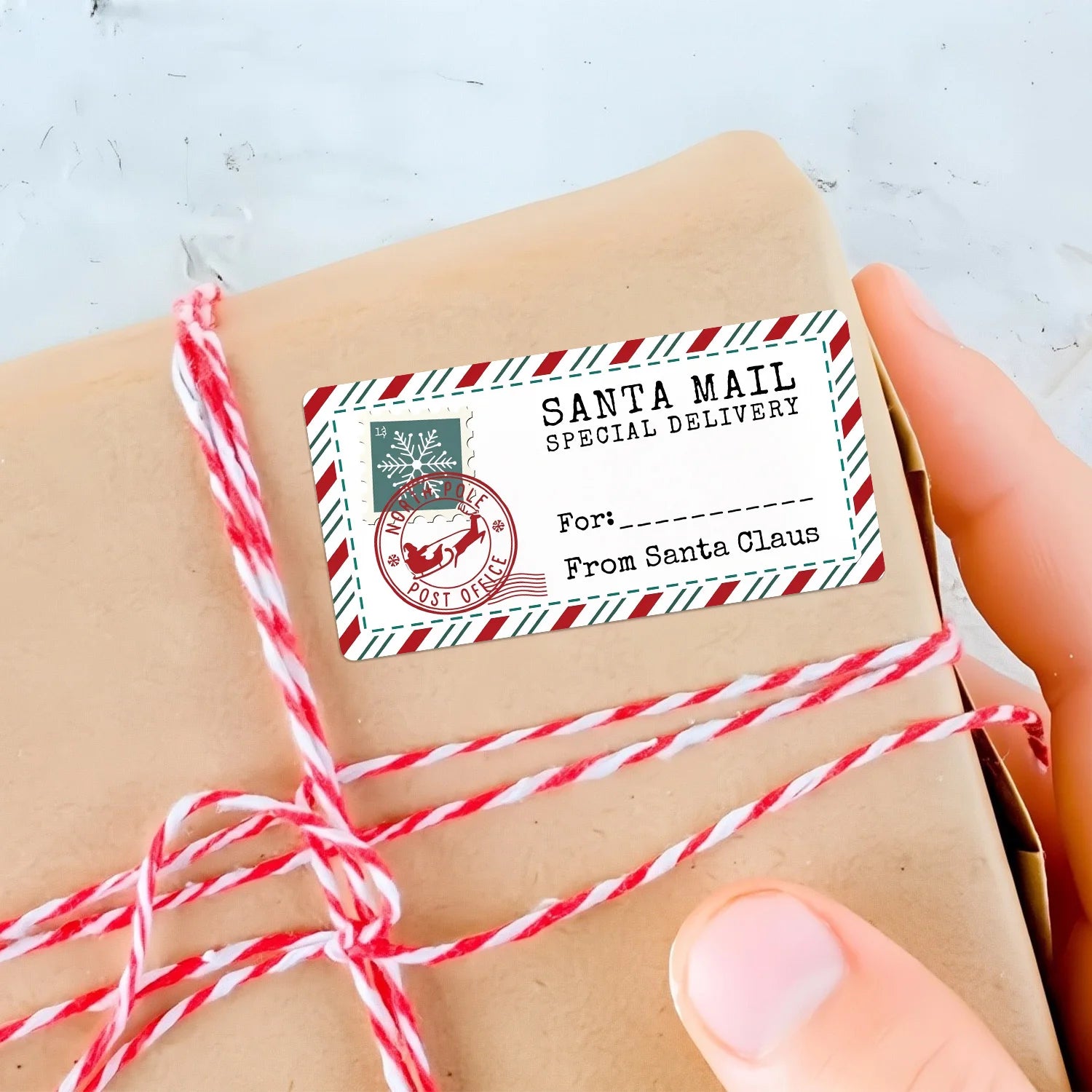 Santa Mail Special Delivery Stickers