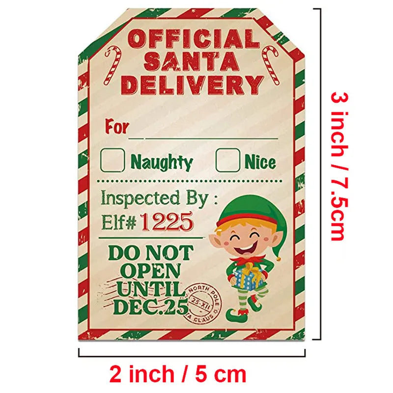 Santa's Special Delivery Roll Stickers