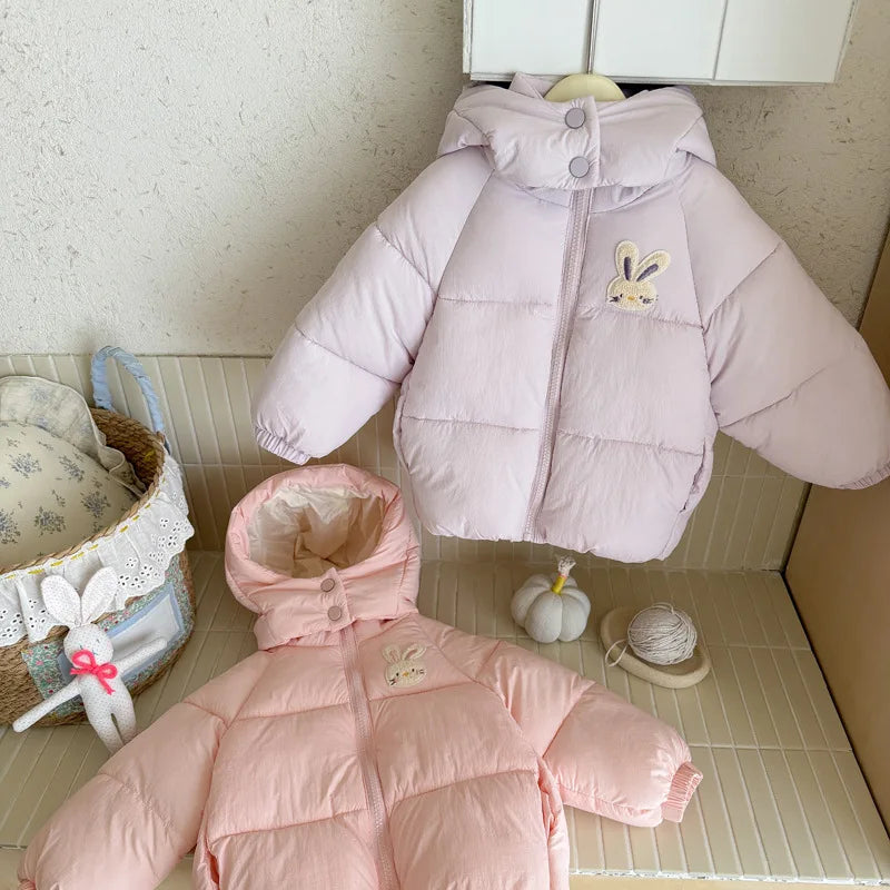 Pastel Bunny Puffer Jackets