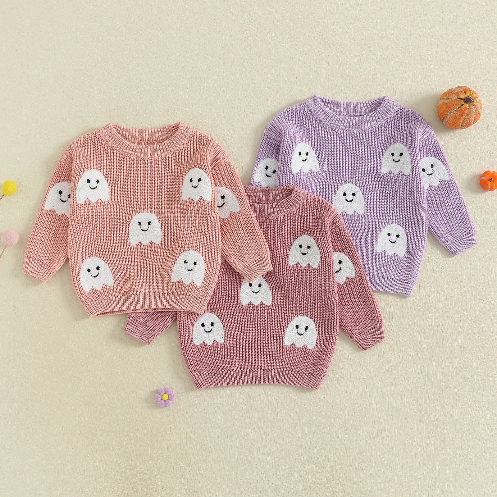 Friendly Ghost Knit Pullover