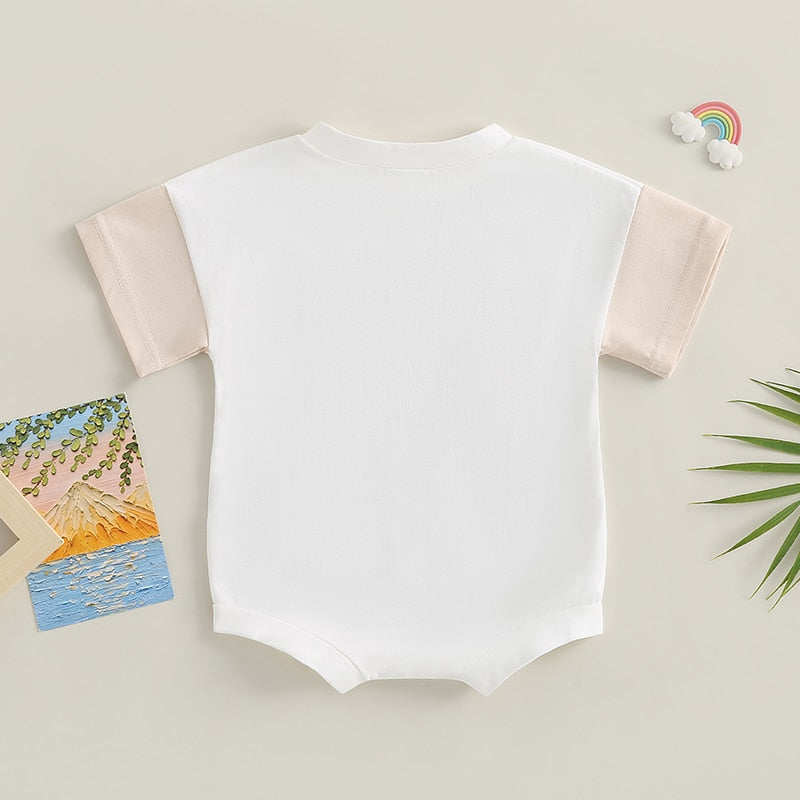 First Trip Around The Sun Rainbow Romper