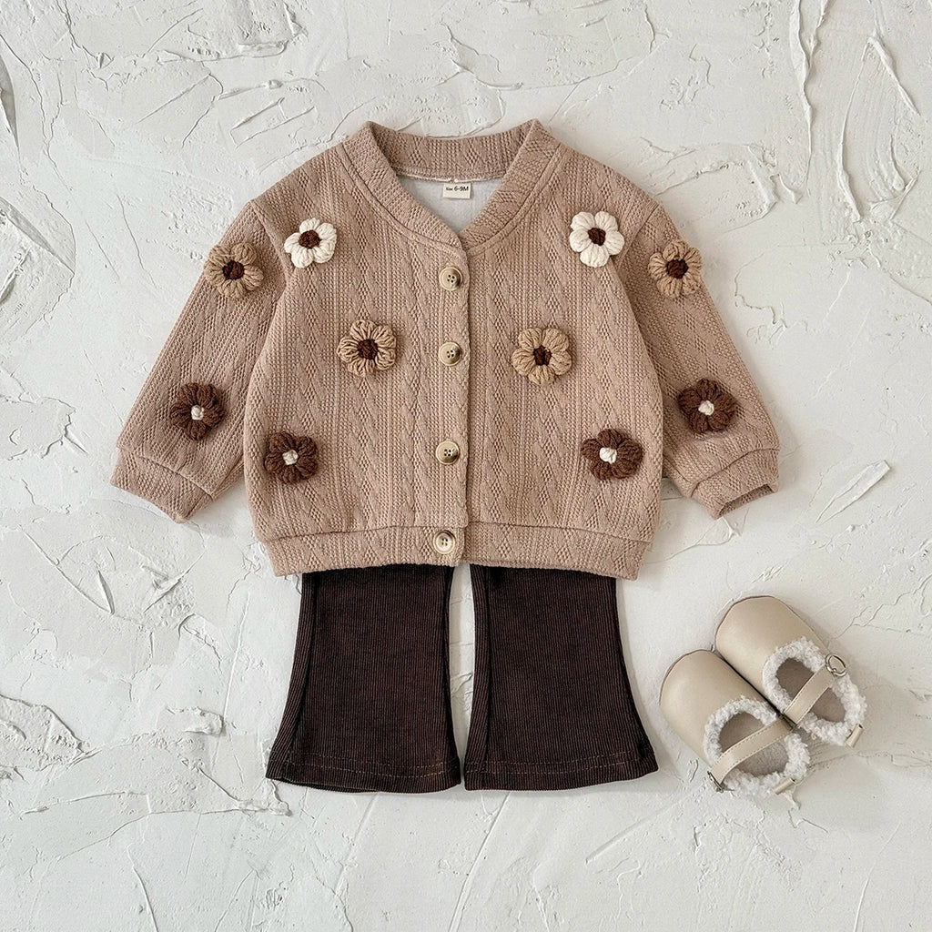 Neutral Wildflower Knit Co-Ord
