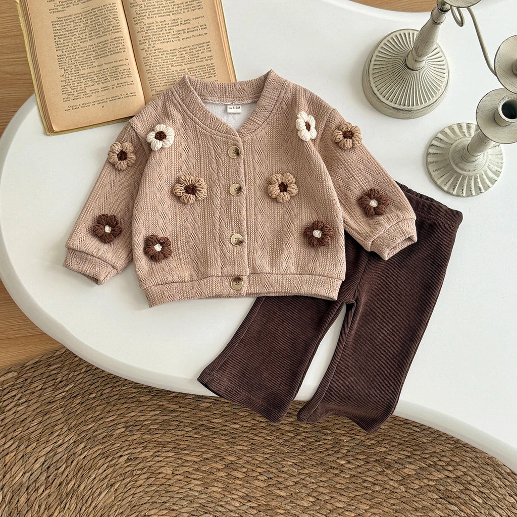 Neutral Wildflower Knit Co-Ord