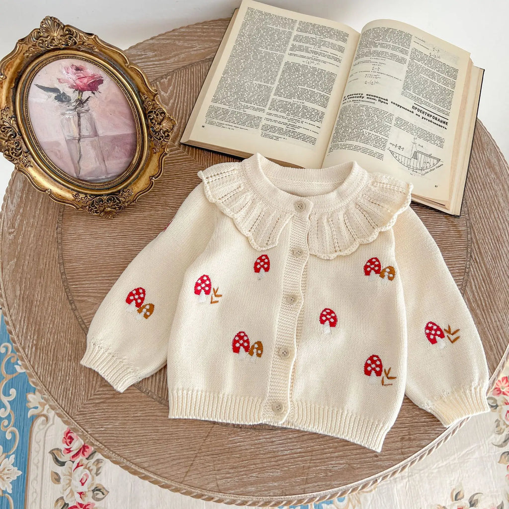 Toadstool Peter Pan Collar Knitted Cardigan