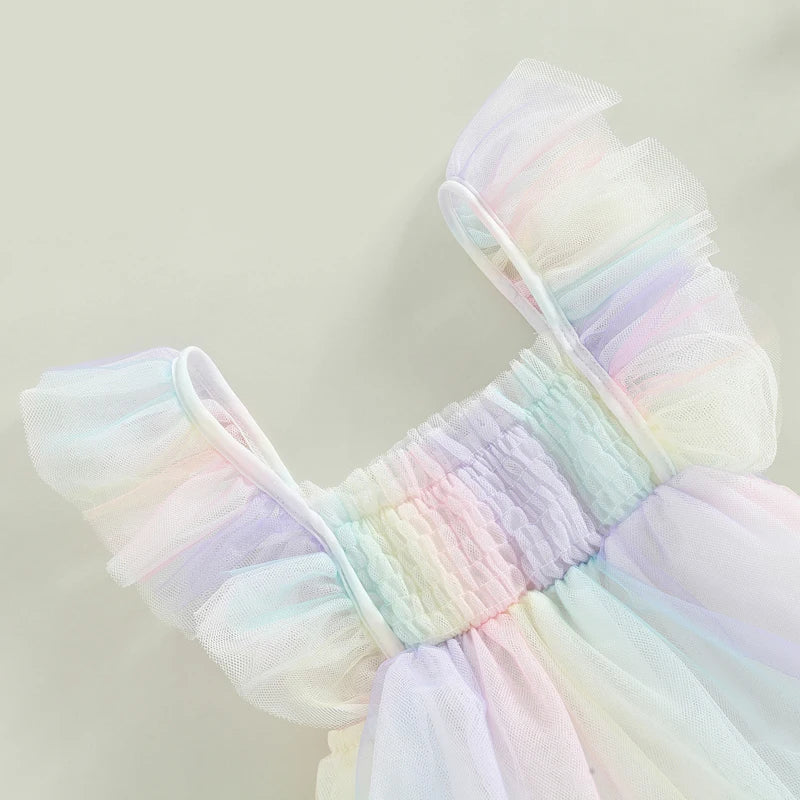 Rainbow Pastel Bubble Romper