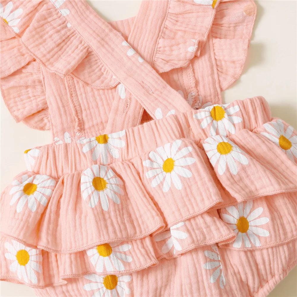 Daisy Ruffle Romper & Headband
