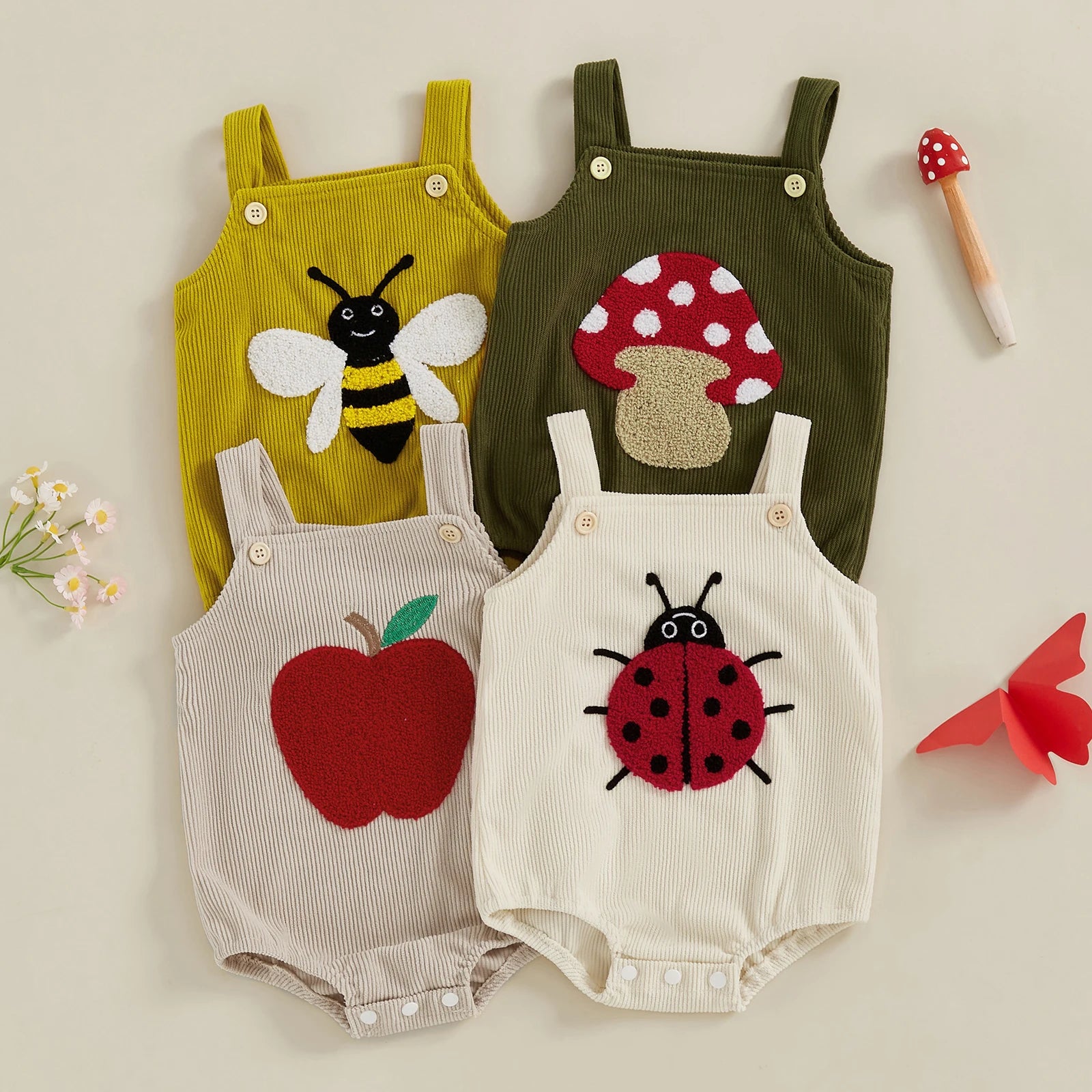 Micro Garden Corduroy Romper